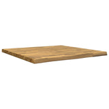 Live Edge Table Top 90 x 90 x 3.5 cm Square Solid Acacia Wood 938646