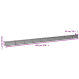 Garden Raised Bed 960x50x36 cm Corten Steel 151982