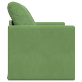 Sofa Bed Light Green 204 x 122 x 60 cm Velvet 42007951