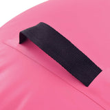 Inflatable Gymnastic Roll with Pump 120x75 cm PVC Pink 92715