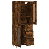 Highboard Smoked Oak 69.5x34x180 cm Engineered Wood 3199918