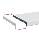 Window Sill White 120 x 35 x 4.5 cm PVC 42046813