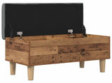 Storage Bench with Cushion Oak Wood 82 x 42 x 46 cm 8017741