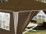 Pop-up Party Tent 288 x 288 x 245 cm Taupe Oxford Fabric 42019773
