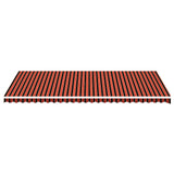 Replacement Fabric for Awning Orange and Brown 6x3.5 m 311964