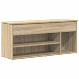 Shoe Bench Sonoma Oak 102x30.5x45 cm Engineered Wood 859138