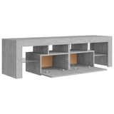 ZNTS TV Cabinet with LED Lights Concrete Grey 140x36.5x40 cm 804368