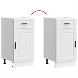 Kitchen Base Cabinet Porto White Engineered Wood 853947