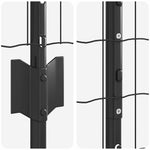 Fence with Posts Grey 1 x 25 m Steel 3336140