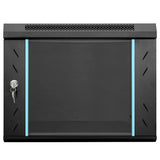 Network Cabinet with Storage Black 53 x 60 x 45 cm Steel 42017652
