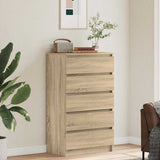 Drawer Cabinet Sonoma Oak 60x36x103 cm Engineered Wood 823019