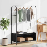 Clothes Rack Black 100 x 44 x 160 cm Engineered Wood 868451