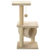 Cat Tree with Sisal Scratching Posts 65 cm Beige 170548