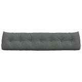 Back Pillow Dark Grey 200 x 24 x 50 cm Fabric 42014587