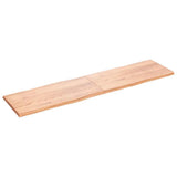 Table Top Light Brown 200x50xcm Treated Solid Wood Live Edge 363982