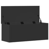 Storage Box Black 90x35x35 cm Engineered Wood 840682
