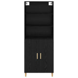 Highboard Black Oak 69.5 x 32.5 x 180 cm Engineered Wood 3416062