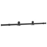 Sliding Door Hardware Kit 152.5 cm Steel Black 4009708