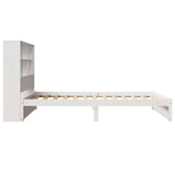 Bookcase Bed without Mattress White 90x190cm Single Solid Wood Pine 3322380