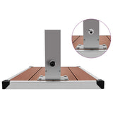 Outdoor Shower with Tray WPC Stainless Steel 3051285