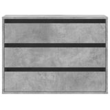 Corner Chest of Drawers Concrete Grey 80x41x58 cm Engineered Wood 852855