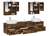 Bathroom Furniture Set 5 pcs Smoked Oak 3406883
