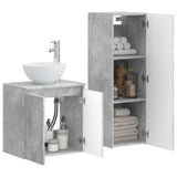Bathroom Furniture Set 2 pcs Concrete Grey 33 x 34.5 x 100 cm 3406116