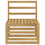 Outdoor Middle Sofa Solid Acacia Wood White 63 x 59 x 73 cm 901493