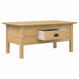 Coffee Table with Drawer BODO Honey Brown 100 x 55 x 45.8 cm 42023483