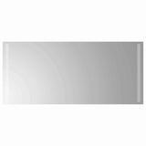 LED Bathroom Mirror Transparent 90 x 40 cm Tempered Glass 42045800