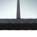 Outdoor Dining Table Black 200x150x74 cm Poly Rattan 46129