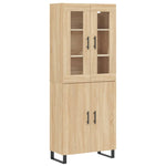 Highboard Sonoma Oak 69.5x34x180 cm Engineered Wood 3198236