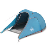 Camping Tent Tunnel 3-Person Blue Waterproof 94601