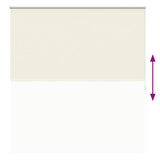 Roller blind blackout 144.4x175 cm Fabric Width 140 cm beige 240132