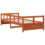 Daybed without Mattress Wax Brown 80x200 cm Solid Wood Pine 854960