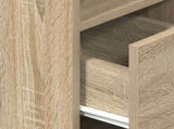 Bedside Cabinets 2 pcs with Drawer Sonoma Oak 25x31x66 cm 858619