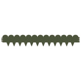Lawn Edging 20 pcs 103 x 15 cm Steel Olive Green 8008657