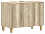 3 Piece Bathroom Cabinet Set ARNHEM Sonoma Oak Engineered Wood 3417443