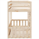 Bunk Bed 75x190 cm Solid Wood Pine 3308595