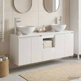 Bathroom Cabinet Set 3 pcs High Gloss White 49.5 x 35 x 63 cm 3405621