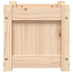 ZNTS Garden Planters 2 pcs Solid Wood Pine 837395