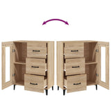Sideboard Sonoma Oak 69.5x34x90 cm Engineered Wood 812216