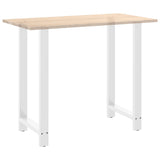 Bar Table Legs White 2 pcs 60x cm Steel 4013357