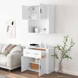 Highboard White Engineered Wood 3185367