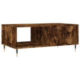 Coffee Table Smoked Oak 90x50x36.5 cm Engineered Wood 830561