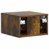 Wall-Mounted Bedside Cabinet 2 pcs Smoked Oak 33 x 34.5 x 20 cm 897926