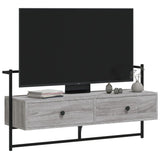 TV Cabinet Wall-mounted Grey Sonoma 100.5x30x51 cm Engineered Wood 833461