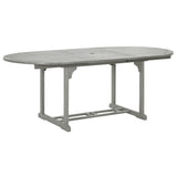 Dining Table Grey Solid acacia wood with grey wash finish Medium 47277