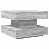 Coffee Table 360-Degree Rotatable Grey Sonoma 50x50x34.5 cm 858475