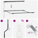 Awning Frame Anthracite 350 x 250 cm Aluminium 313250